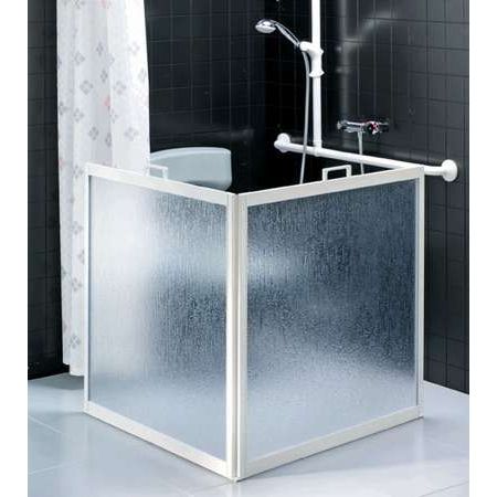 Portable Two-Panel Shower Screen Health and Care