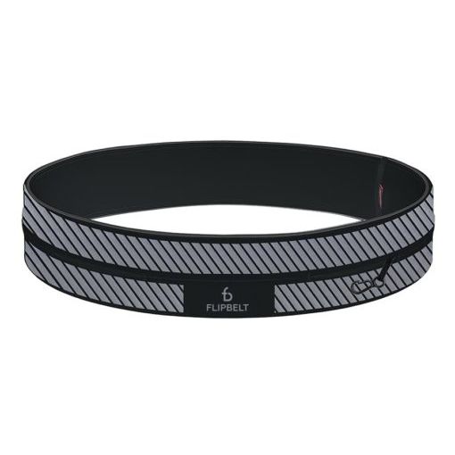 FlipBelt Reflective Black Running Storage Belt