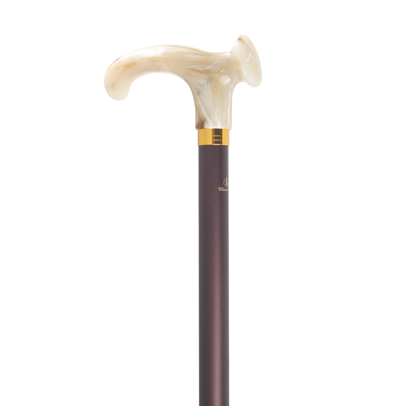 Right Handed Adjustable Relax Grip Marbled Cream Orthopaedic Walking Cane Health And Care
