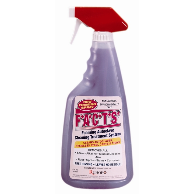 Ruhof Autoclave and Stainless Steel Foam Cleaner F.A.C.T.S 650ml Spray
