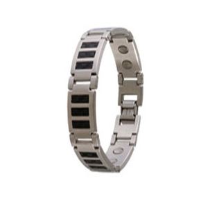 Sabona Black Carbon Fibre Stainless Magnetic Bracelet