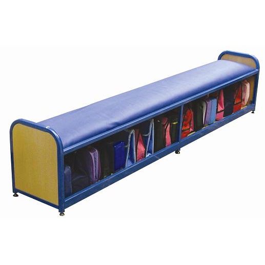 School Cloakroom Long Bench Storage Unit Health And Care