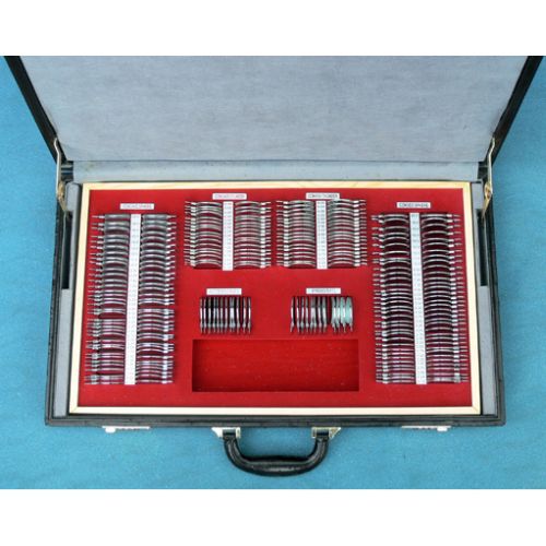 Full Aperture Trial Lens Set in Briefcase, Metal Rims Health and Care