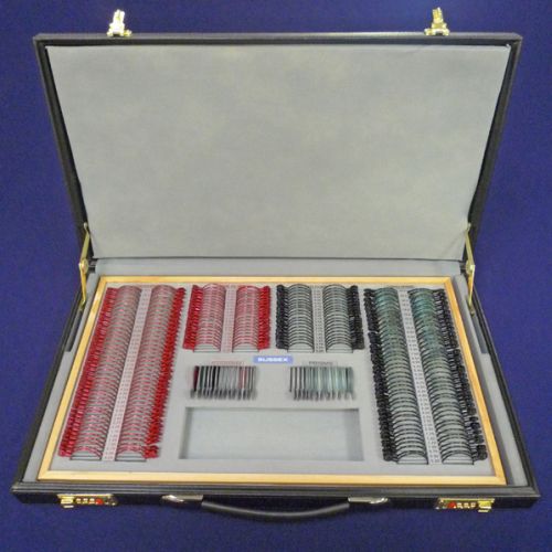Full Aperture Trial Lens Set in Briefcase, Metal Rims, Coloured