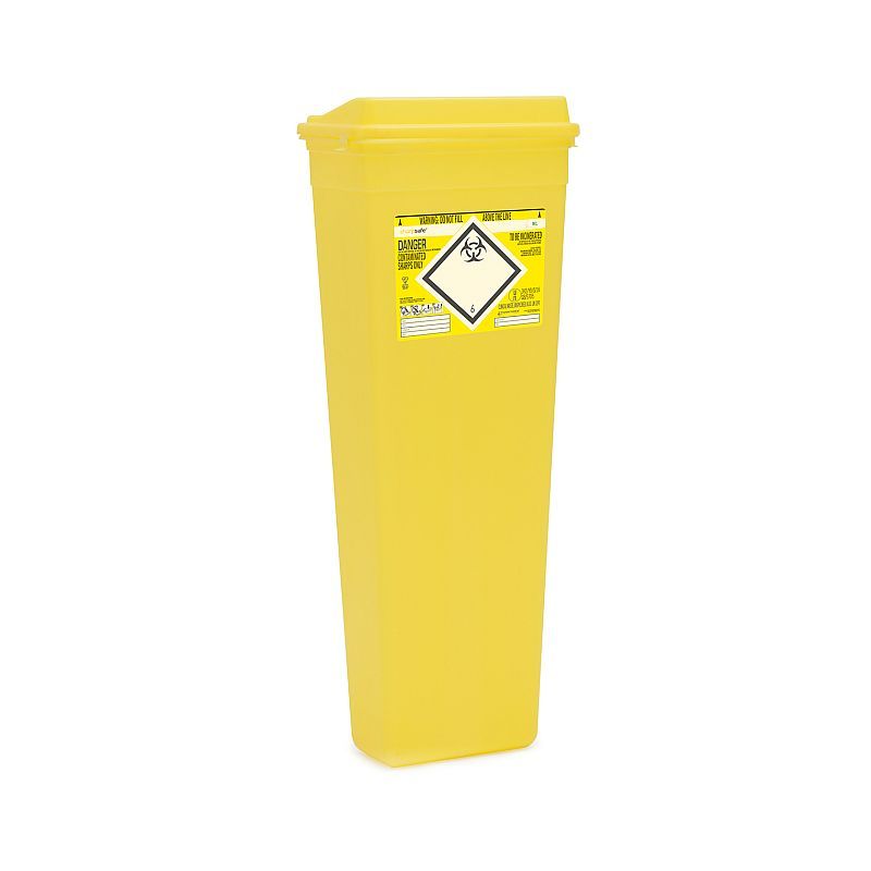 Sharpsafe 25 Litre Laparoscopic Sharps Container Yellow Unit (Pack of 10)