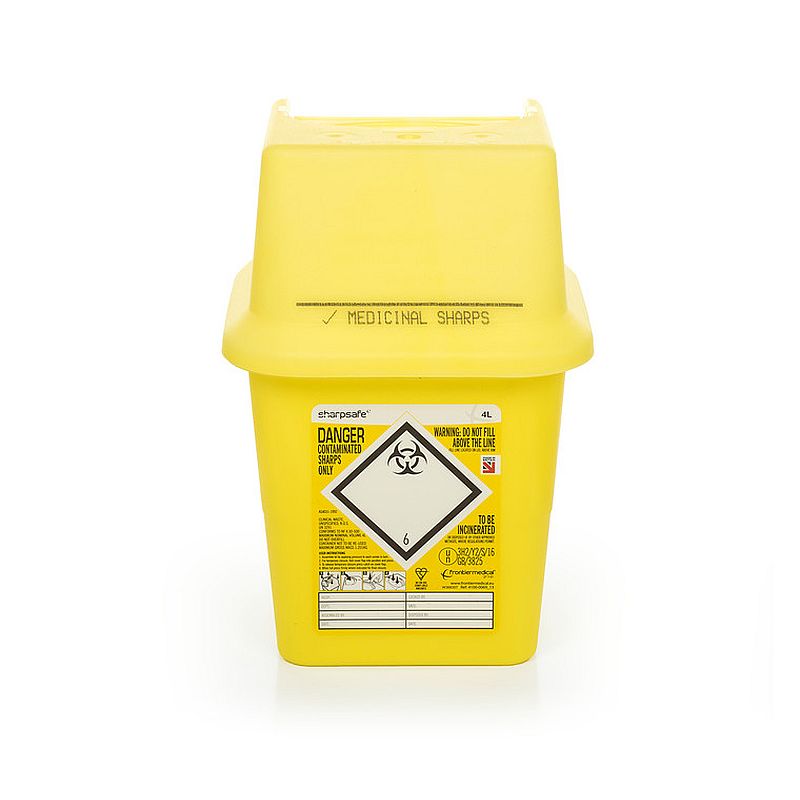 Sharpsafe 4L Sharps Container Units (50 Pack) Health and Care