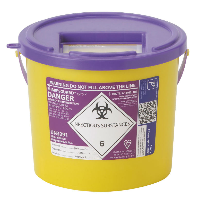Sharpsguard Cyto 7L Sharps Container (Case of 40) Health and Care