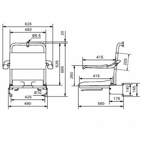 Linido Shower Seat with Soft Toilet Seat Health and Care