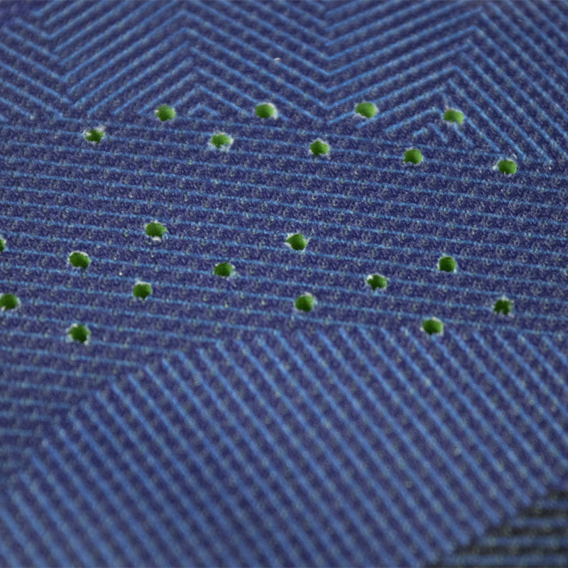 Perforation on junior shoe insole