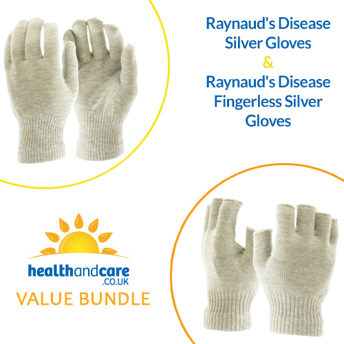 Raynauds Disease Silver Gloves & Fingerless Silver Gloves Bundle