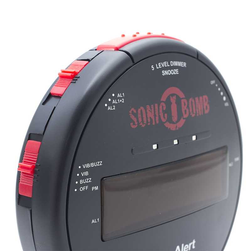 Sonic Bomb Alarm Clock with Shaker Health and Care