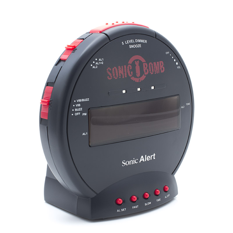 Sonic Bomb Alarm Clock with Shaker Health and Care