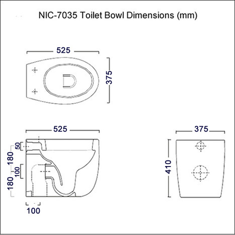 NIC-7035 Dimensions