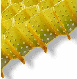 Honeycomb material of Stimulite cushions Honeycomb material of Stimulite cushions