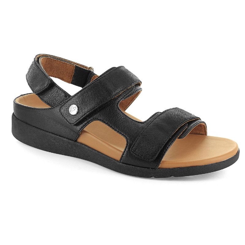 Strive Aruba All Black Orthopaedic Sandals