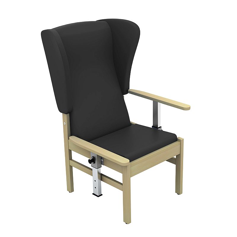Sunflower Medical Atlas Black HighBack Vinyl Patient Armchair with