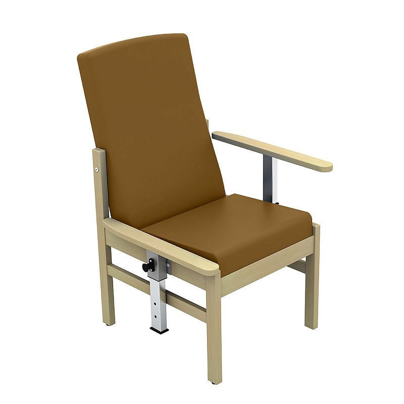 Sunflower Medical Atlas Walnut MidBack Vinyl Patient Armchair with
