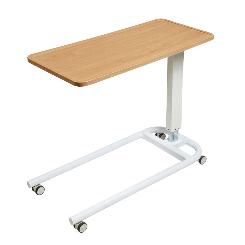 Beech Overbed Table Par. Base, PVC Top Health and Care