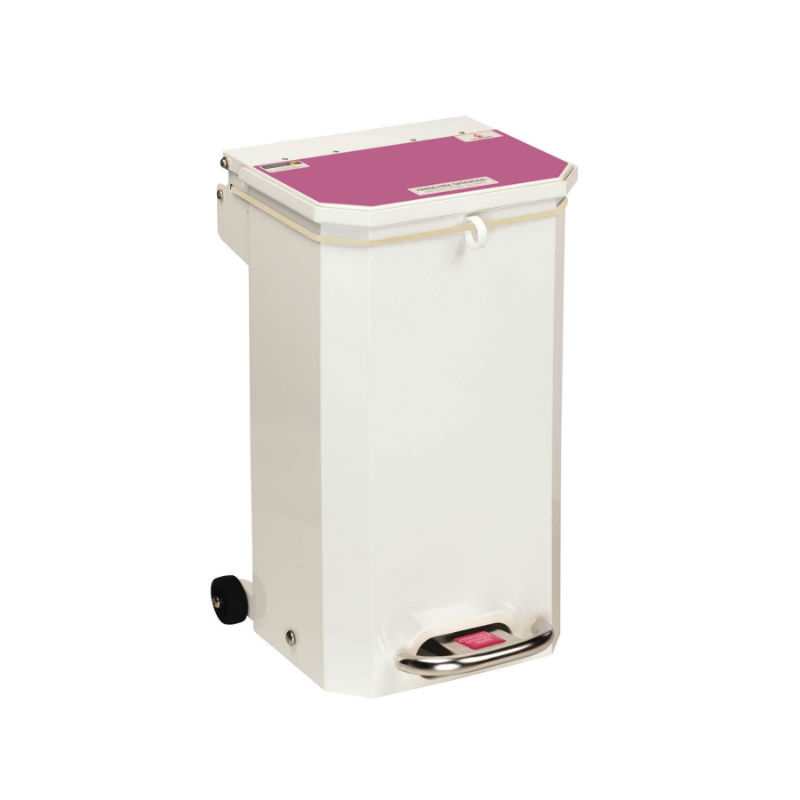 Sunflower Medical 20 Litre Clinical Hospital Waste Bin with Purple Lid