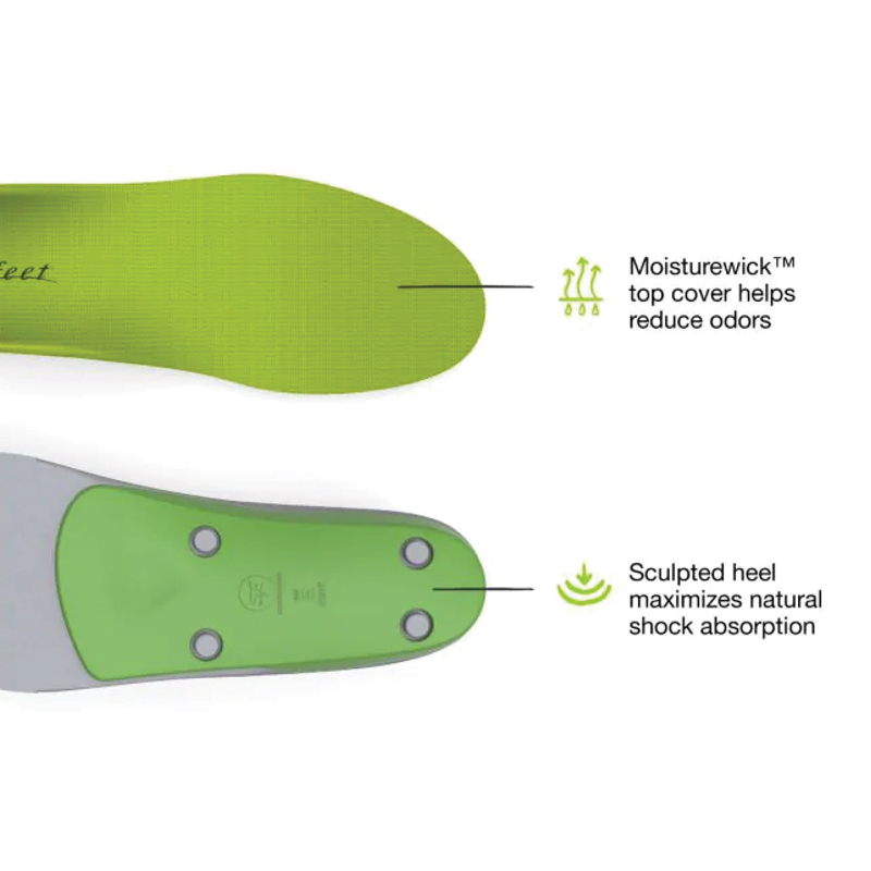 Superfeet High Profile High Volume Insoles - Green