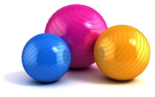 A Choice of Colourful Swiss Balls