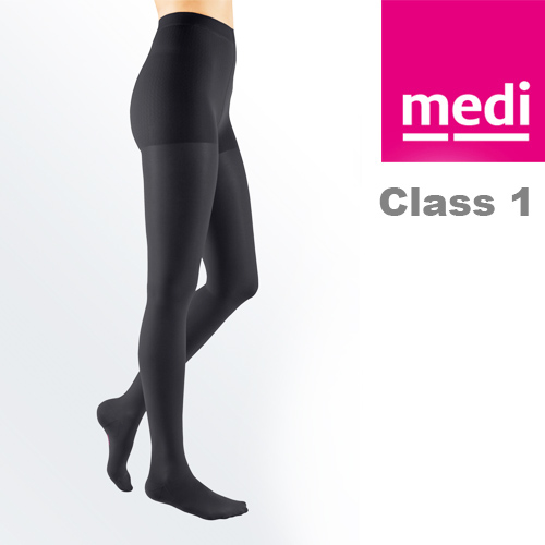 Medi Mediven Elegance Class 1 Black Compression Tights