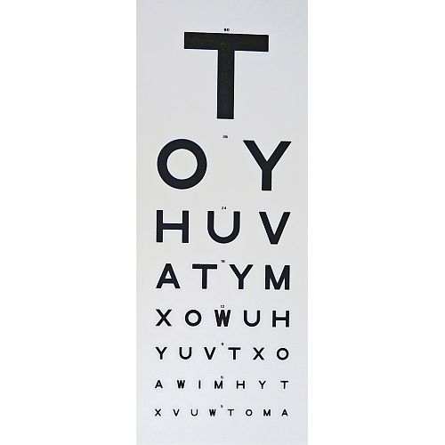 6 Metre Snellen Chart