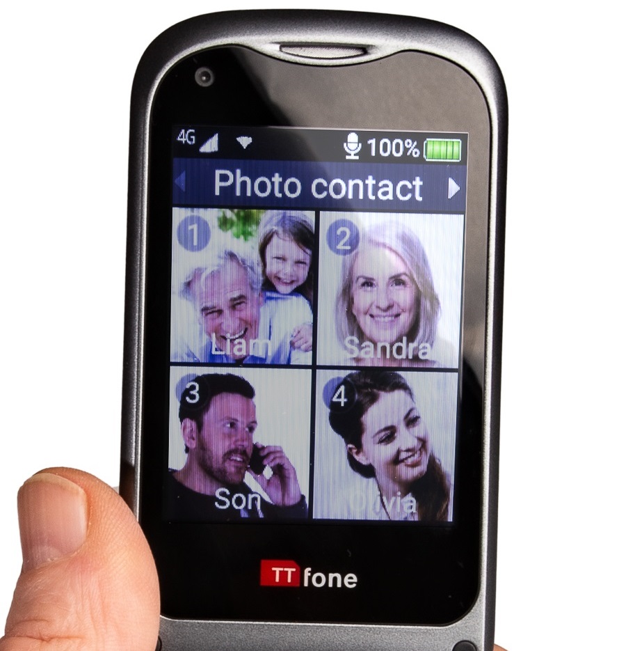 TTfone TT970 4G Flip Phone with SOS Button Health and Care