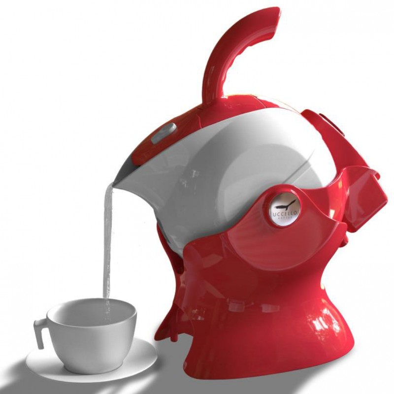 Uccello Kettle Tipper (Red/White)