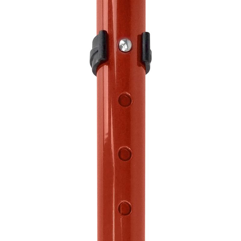 Clip System of the Flexyfoot Standard Soft Grip Handle Closed Cuff Red Crutch