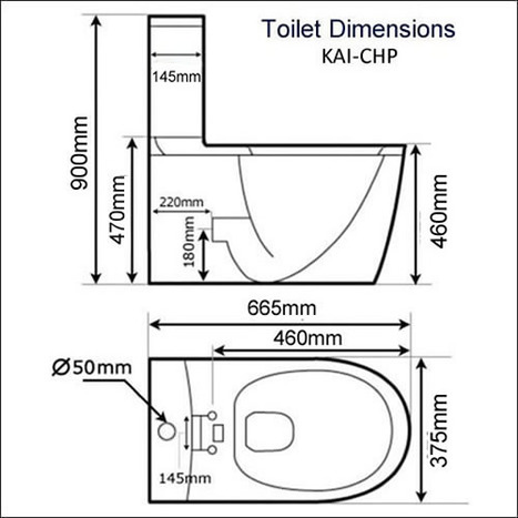Dimensions of the CCP-7035-CH Toilet Shower Dimensions of the CCP-7035-CH Toilet Shower