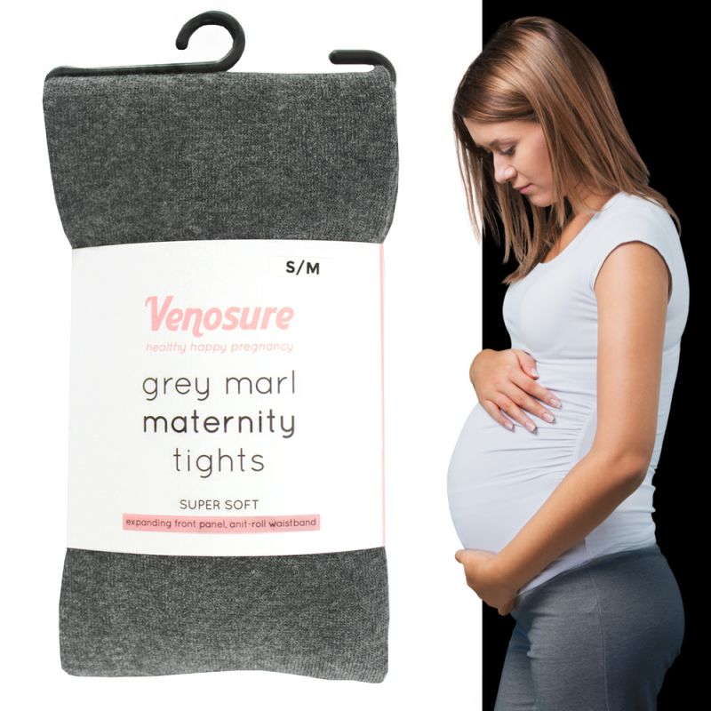 Venosure Grey Marl Supersoft Maternity Tights
