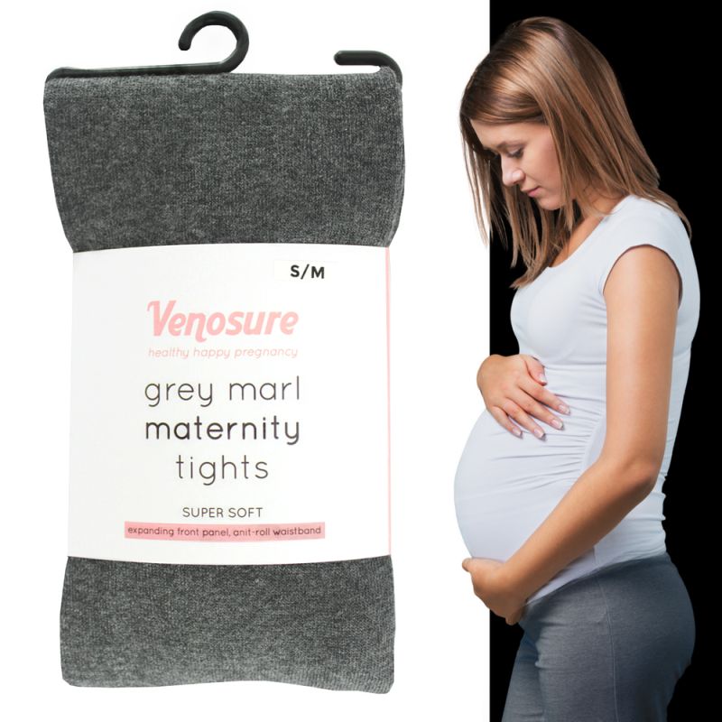 grey maternity tights
