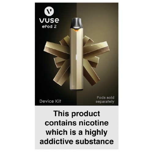 Vuse ePod 2 Gold E-Cigarette Device with USB Charger