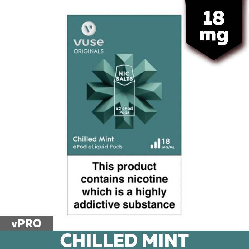 Vuse ePod 2 vPro Chilled Mint 18mg Health and Care