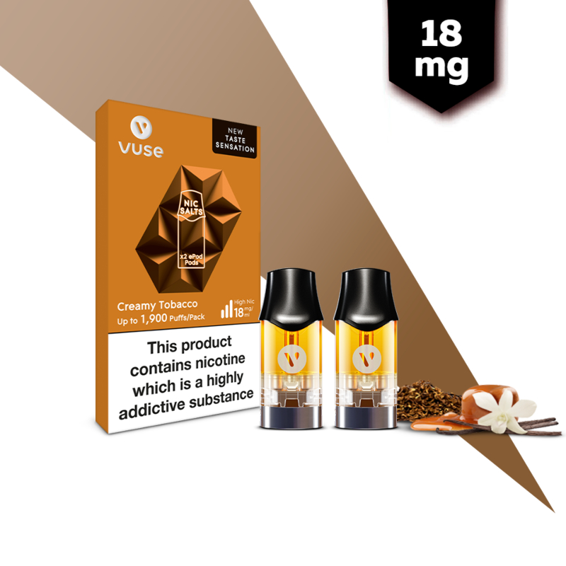Vuse ePod 2 vPro Creamy Tobacco Pods (18mg) Health and Care