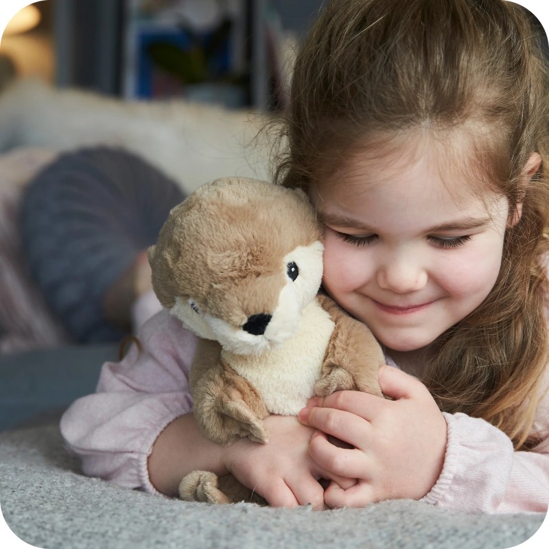 Warmies Mini Loutre Peluche Micro-Ondable - Chaleur Lavande Apaisante Pour Enfants