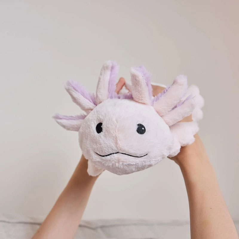 Warmies Microwavable Soft Toy Pink Axolotl | Health and Care