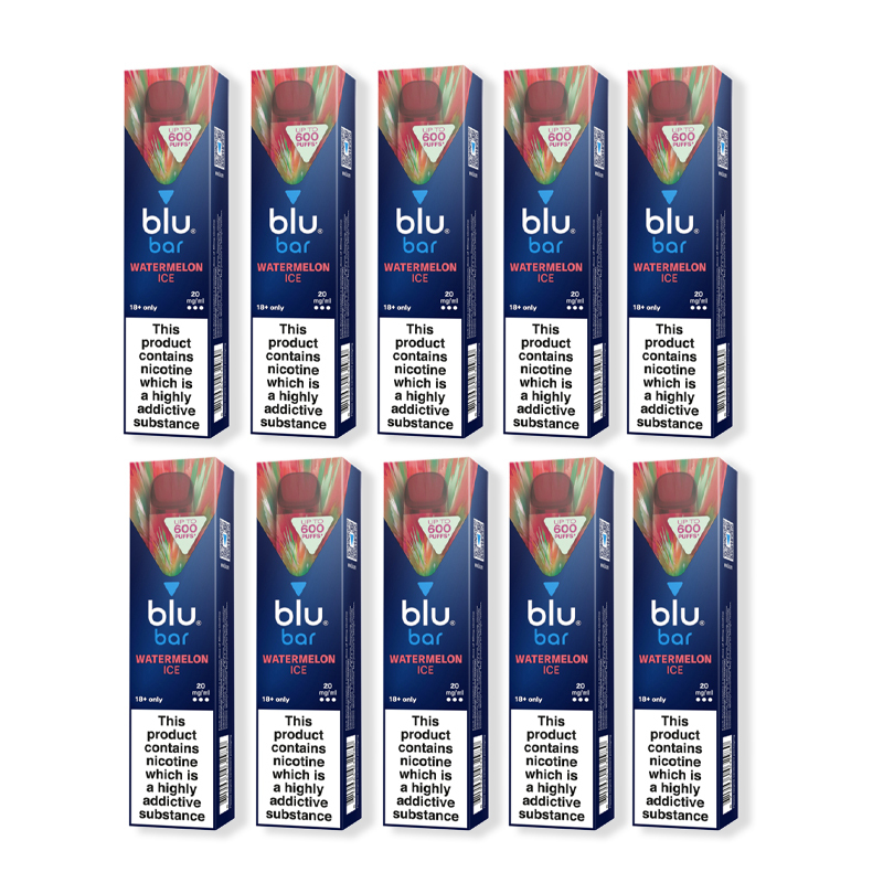 Blu Bar Watermelon Ice Vape Pen (10 Pack) Health and Care