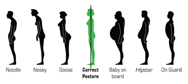 Posture diagram for working out your current postural health Posture Diagram for Correct Posture