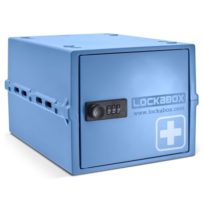 Lockable Storage Box Medicine Lock Box Versatile Coded Lock Container Clear  Childproof Lockable Storage Box For Food and Home Safety 