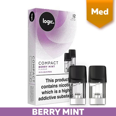 Logic Compact E-Cigarette Berry Mint 12mg E-Liquid Pods