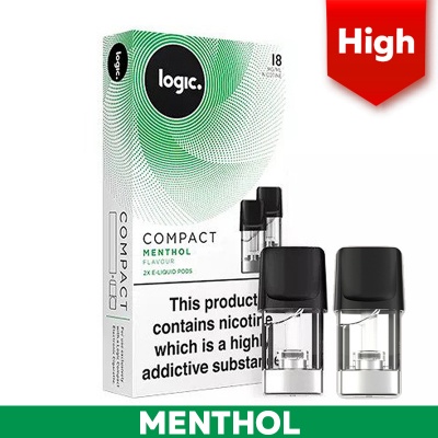 Logic Compact E-Cigarette Menthol 18mg E-Liquid Pods
