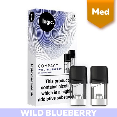 Logic Compact E-Cigarette Wild Blueberry 12mg E-Liquid Pods