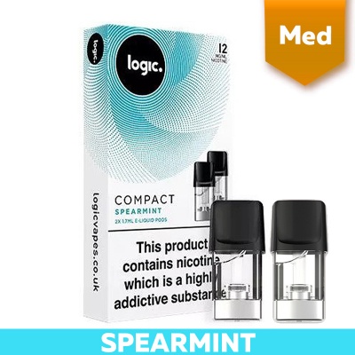 Logic Compact Spearmint 12mg E-Liquid Pods