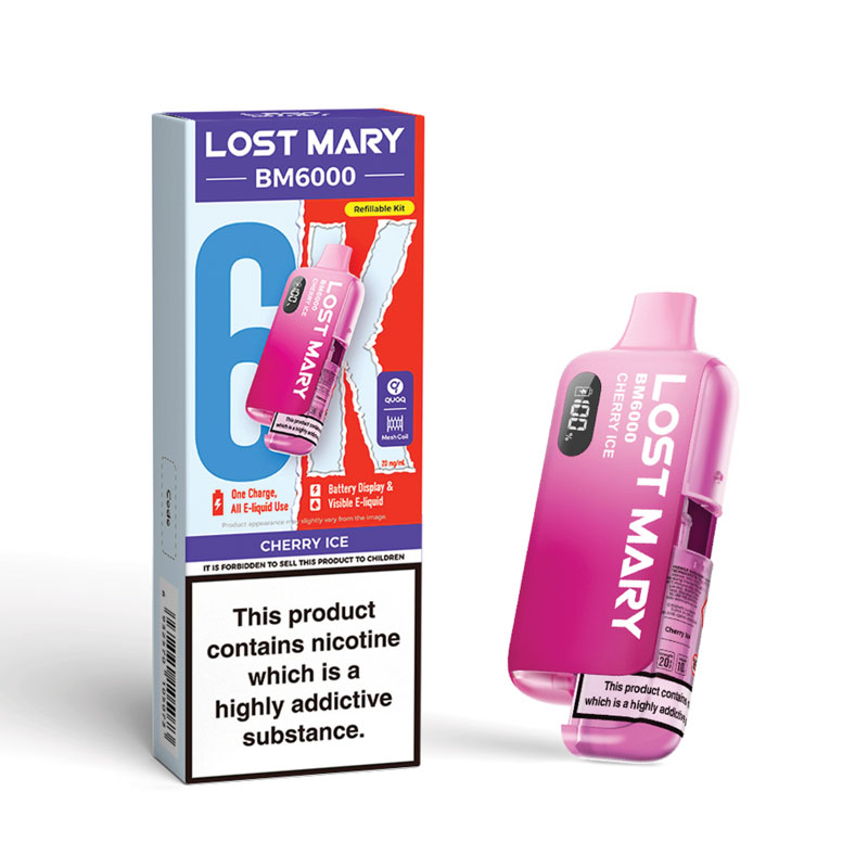Lost Mary BM6000 Cherry Ice Refill Pod | Health and Care