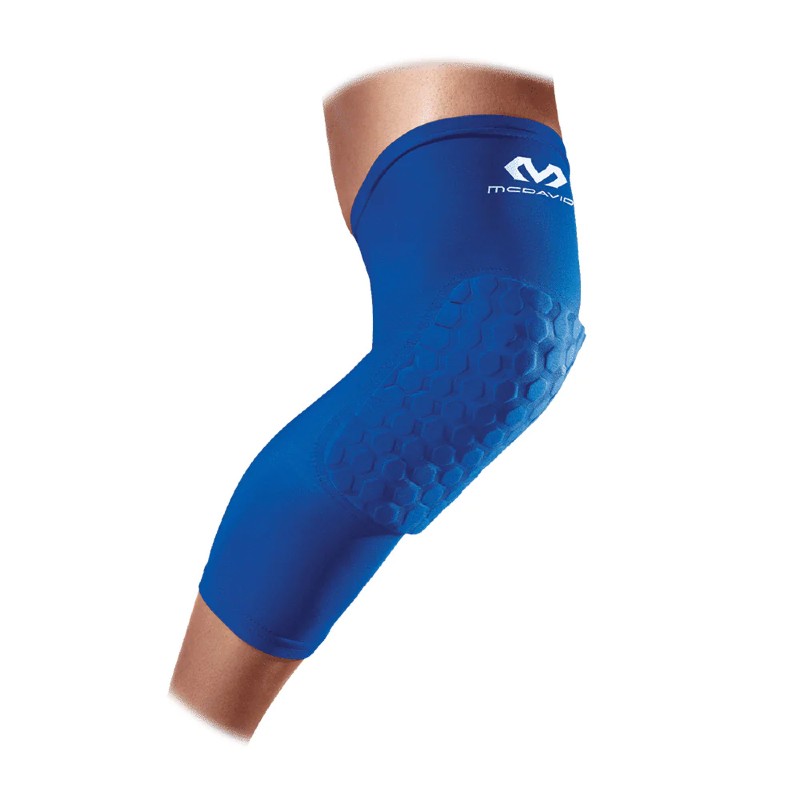 McDavid 6446 Blue Hex Padded Knee Sleeves (Pair)