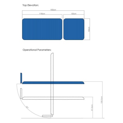 Medi-Plinth 2-Section Tilt Table
