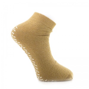 Medline Single Tread EXTRA LARGE/BEIGE Slipper Socks (Five Pairs)