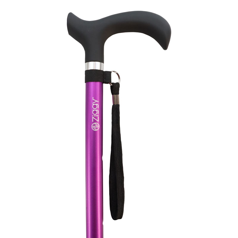 Metallic Purple Derby Walking Stick | Health and Care